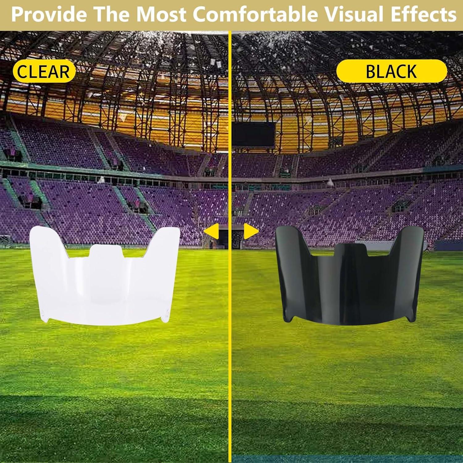 Visera de Fútbol Fenduoer Negra Antivaho UV para Casco