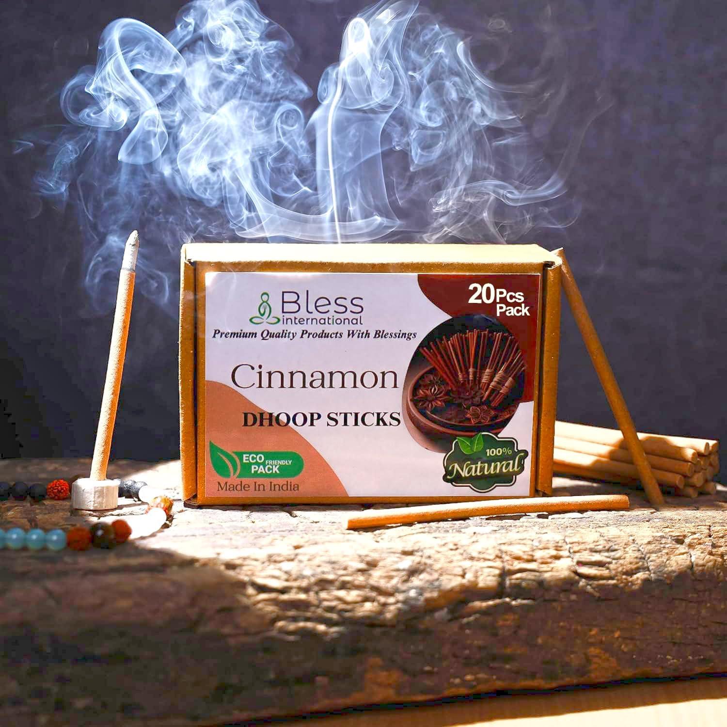 Dhoop de Canela 100% Natural Bendición Internacional - 20 Palos
