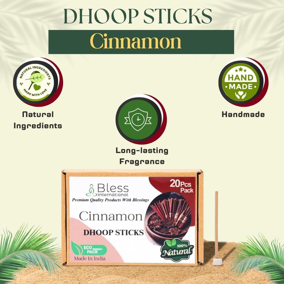 Dhoop de Canela 100% Natural Bendición Internacional - 20 Palos