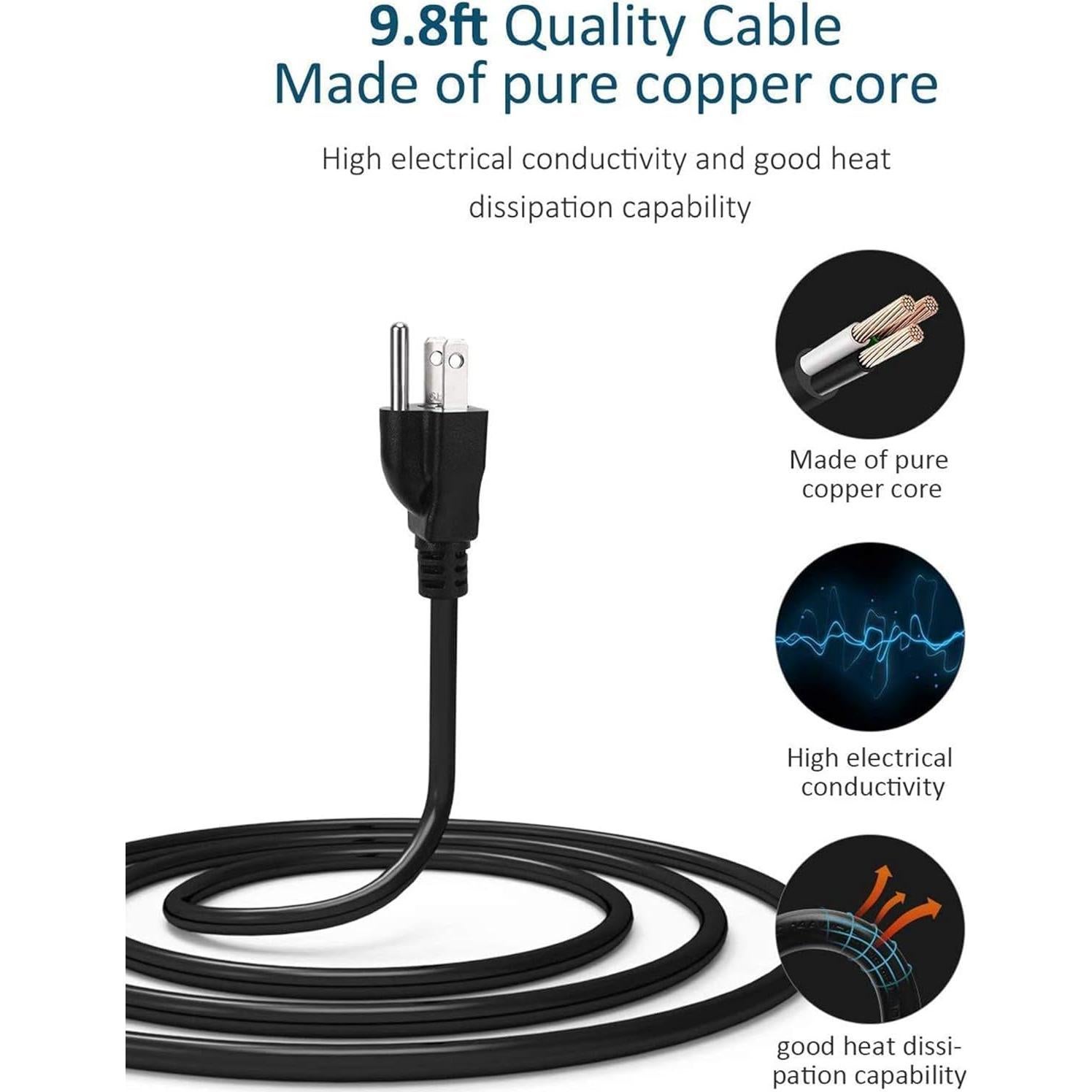 Regleta de Protección SUPERDANNY 9 Salidas 4 USB 3,05m Negra