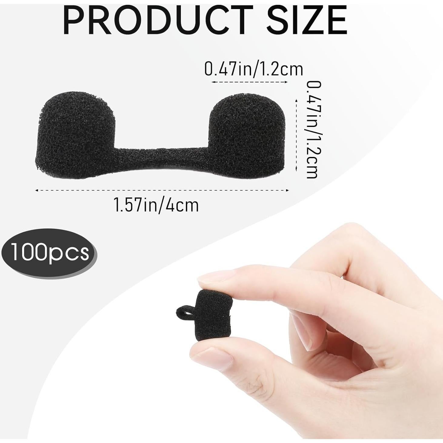 Filtros Nasales Desechables KALIONE 100 Piezas Esponja Negra