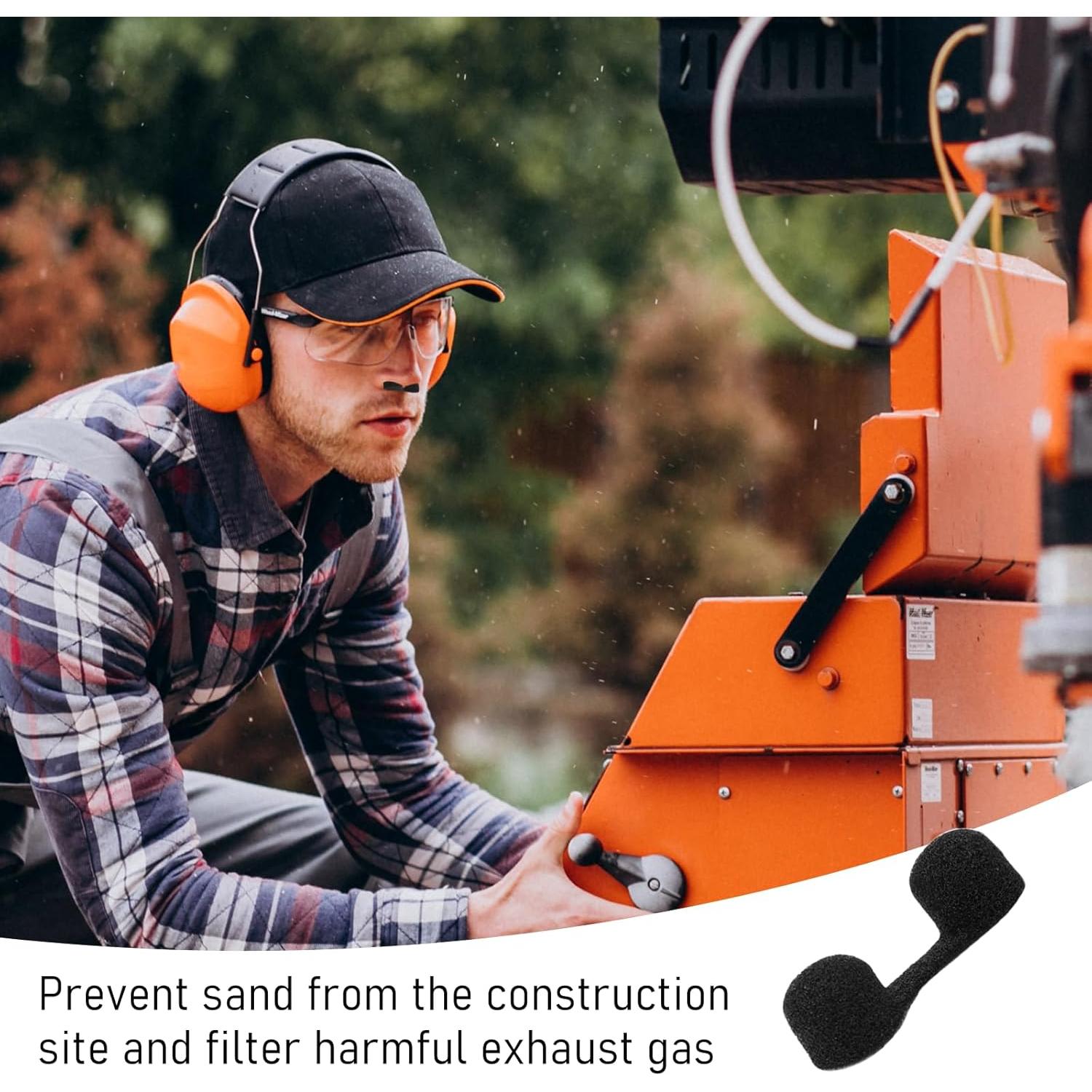 Filtros Nasales Desechables KALIONE 100 Piezas Esponja Negra