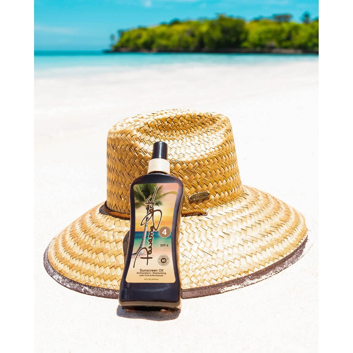 Aceite bronceador Panama Jack SPF 4 - 236.6 ml, libre de PABA