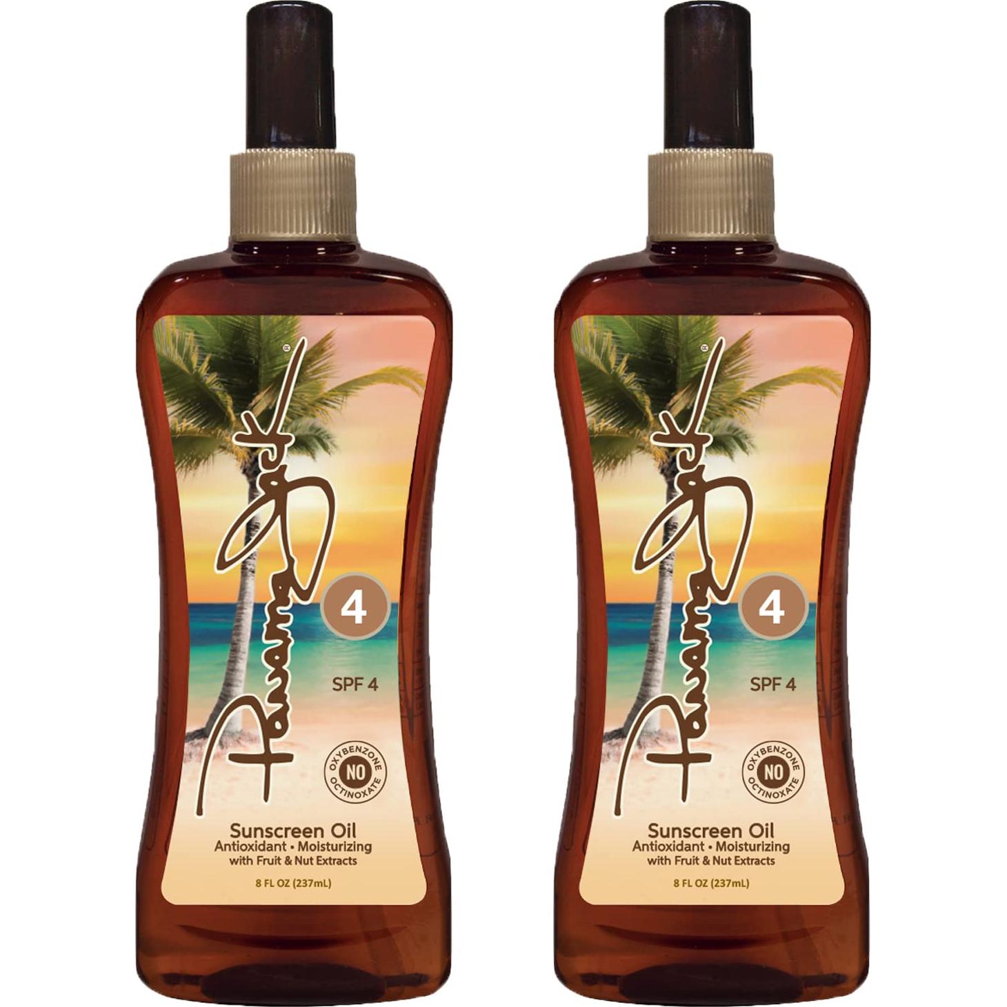 Aceite bronceador Panama Jack SPF 4 - 236.6 ml, libre de PABA