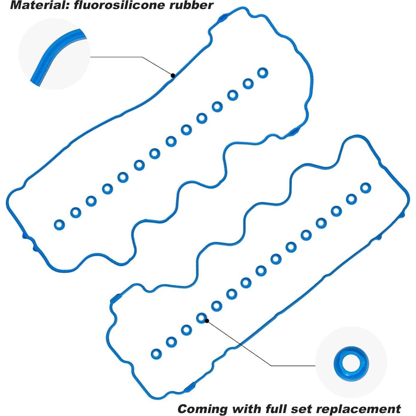 Junta de Tapa de Válvula Avsty VS50687R para Ford y Lincoln