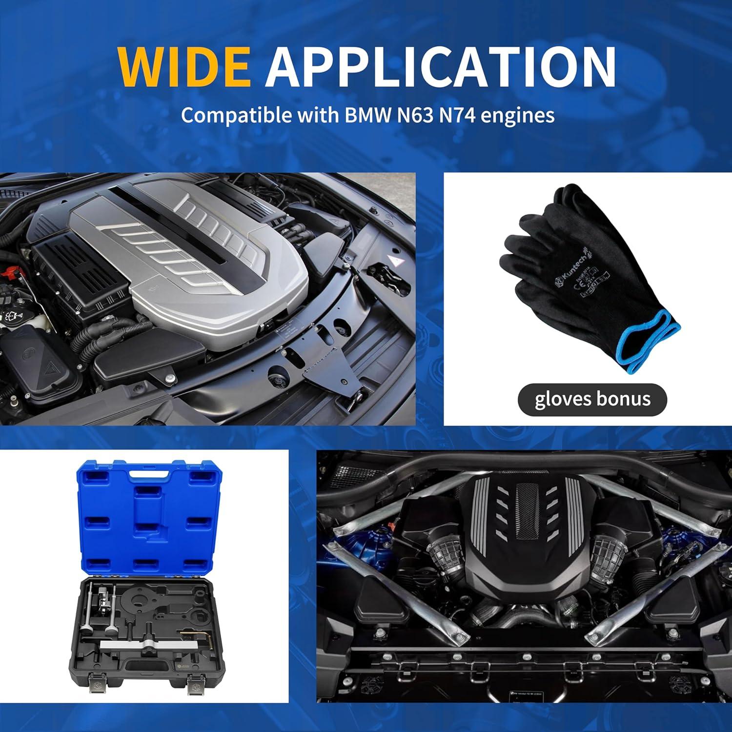 Kit de Herramientas de Bloqueo Motor BMW Kuntech N63 N65 N74