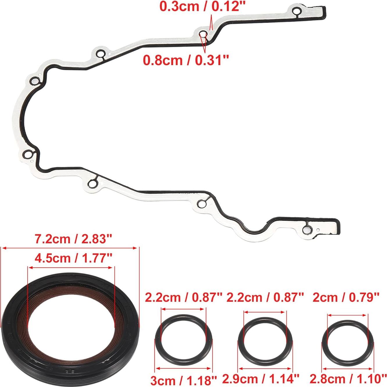 Juego de Juntas de Sello de Cubierta de Tiempo X AUTOHAUX TCS45993