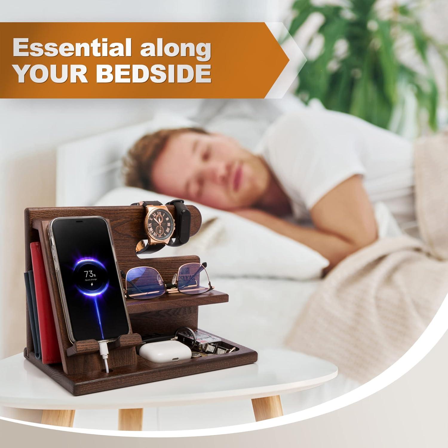 Estación de Carga Teslyar para Hombres - Organizador de Escritorio