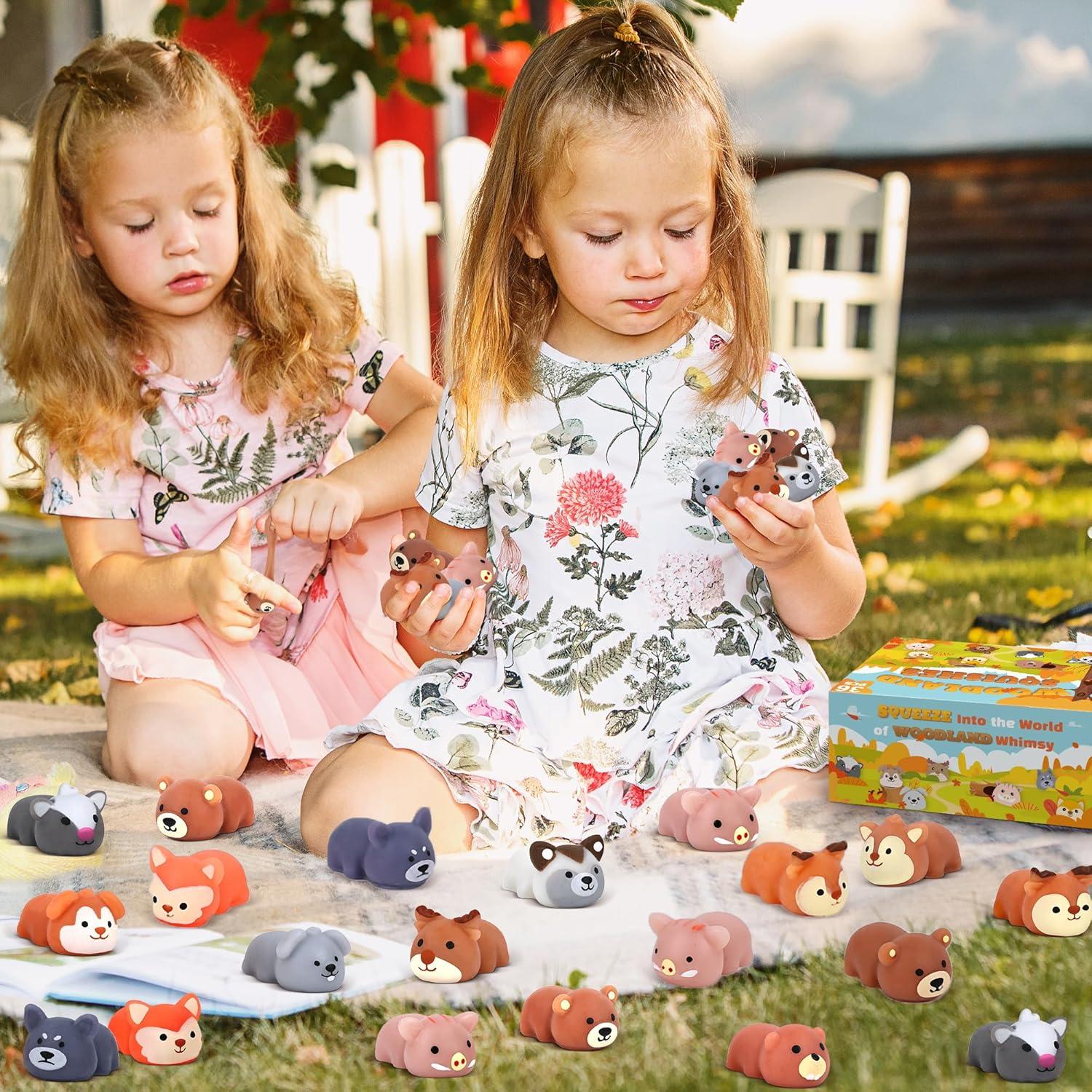 Conjunto de 36 Juguetes Squishy Animales del Bosque Erweicet