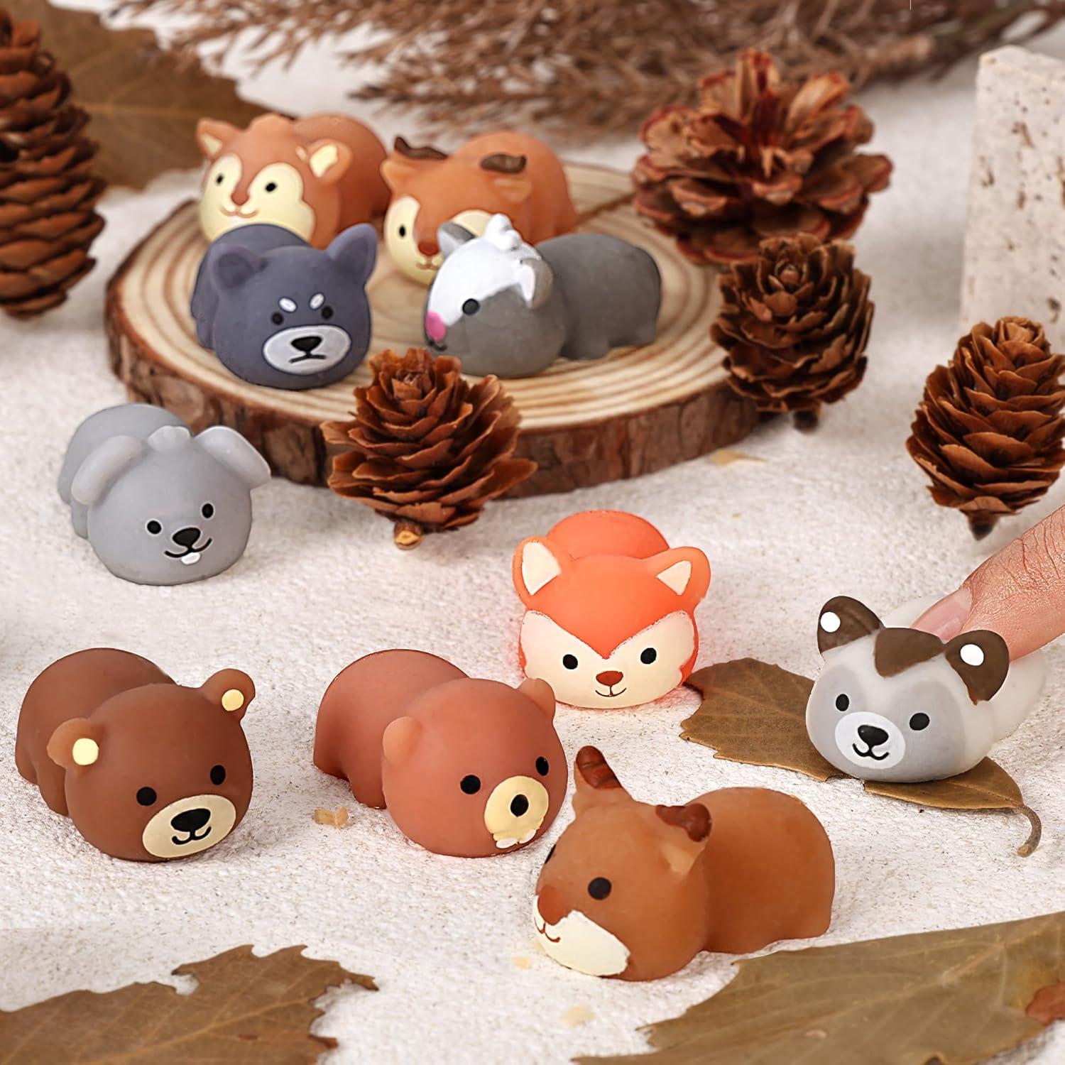 Conjunto de 36 Juguetes Squishy Animales del Bosque Erweicet