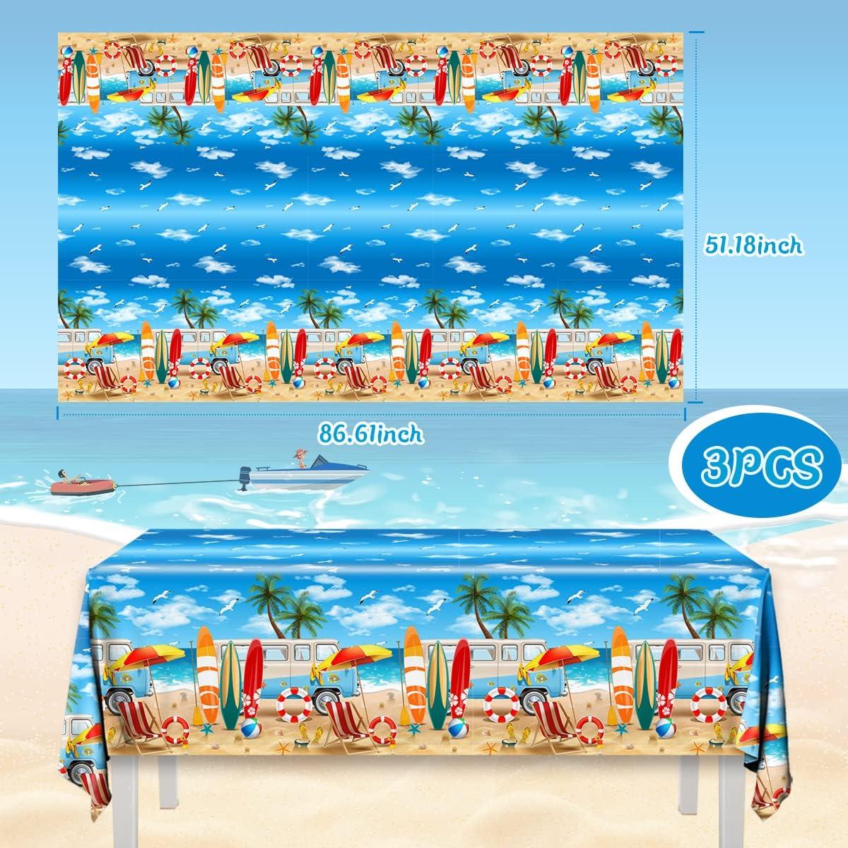 HAKOTI 3 Manteles de Playa Hawaianos 220x130 cm para Fiesta