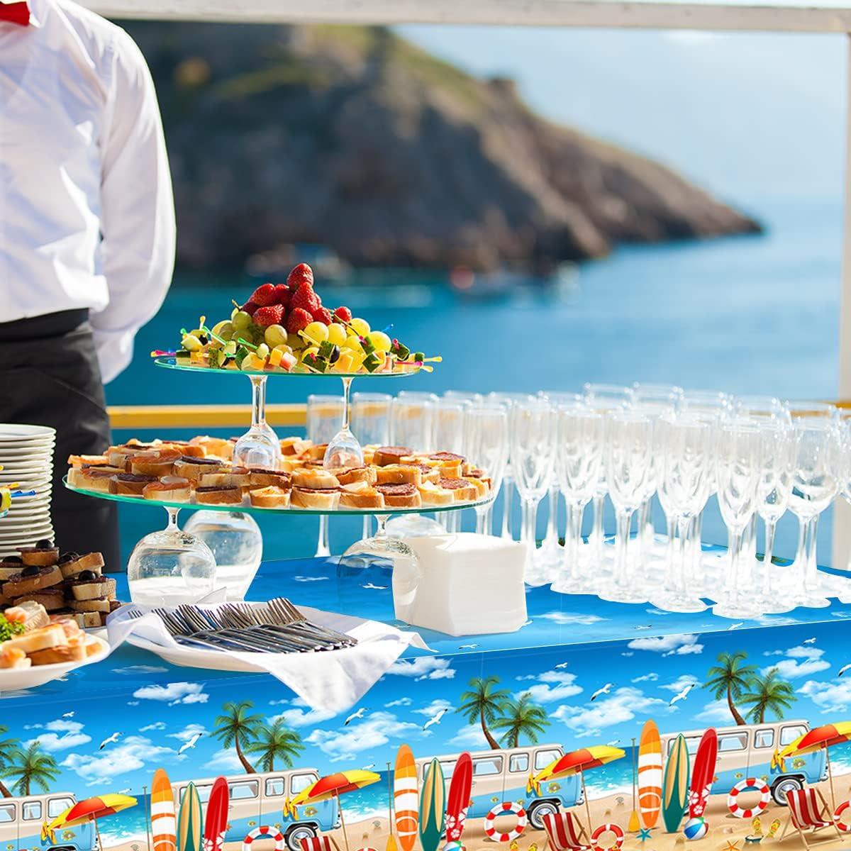 HAKOTI 3 Manteles de Playa Hawaianos 220x130 cm para Fiesta