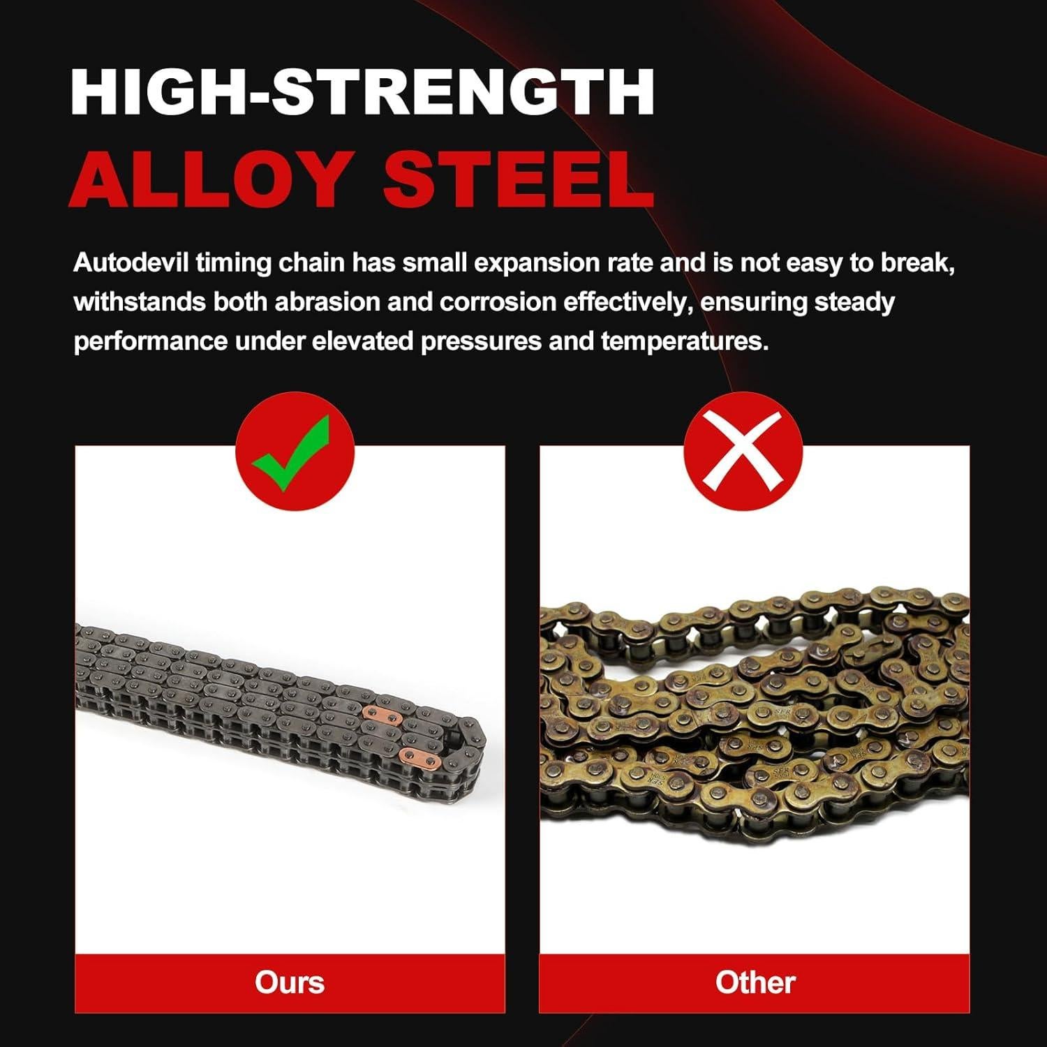 Kit de Cadena de Tiempo Autodevil 2.08kg para Mercedes Benz