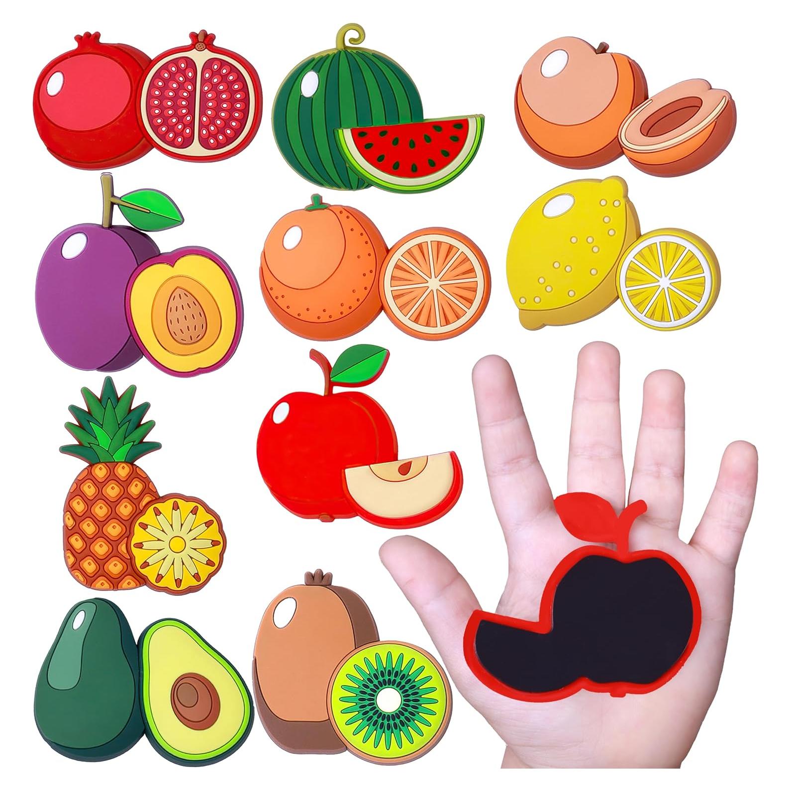 Imanes de Nevera para Niños SUPINEEDO - 10 Pcs Frutas