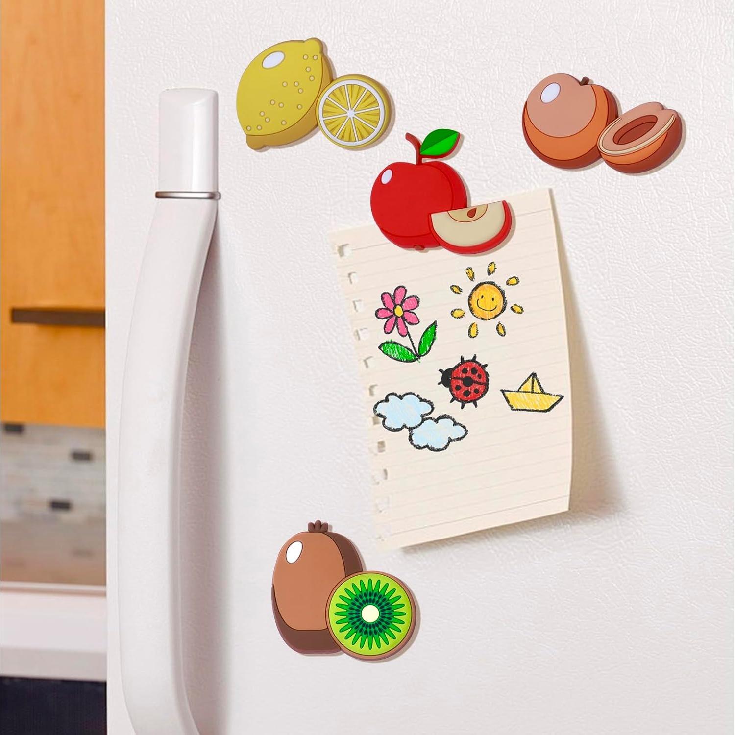 Imanes de Nevera para Niños SUPINEEDO - 10 Pcs Frutas