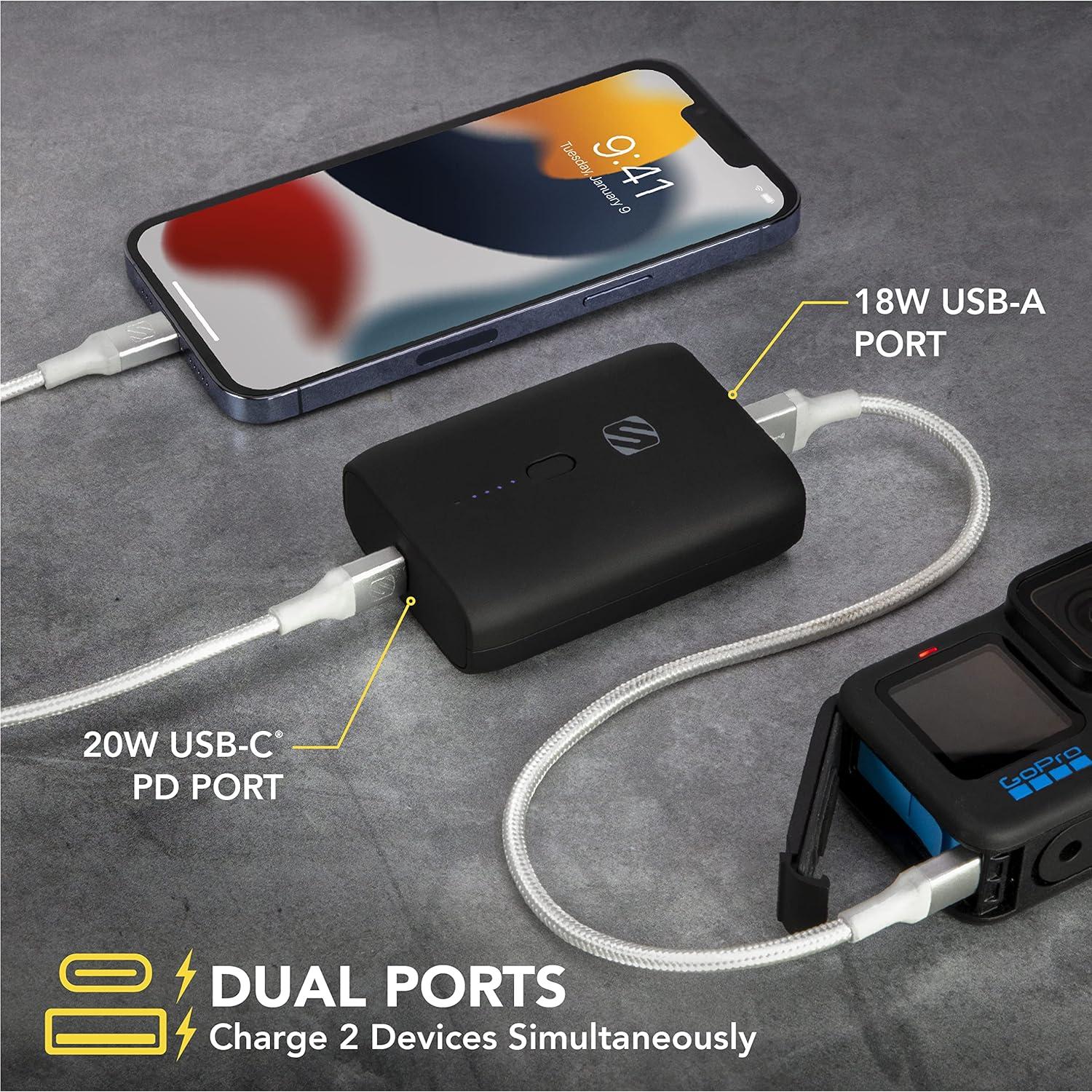 Batería Portátil Scosche GoBat 10000mAh Carga Rápida USB-C