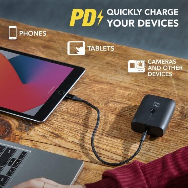 Batería Portátil Scosche GoBat 10000mAh Carga Rápida USB-C