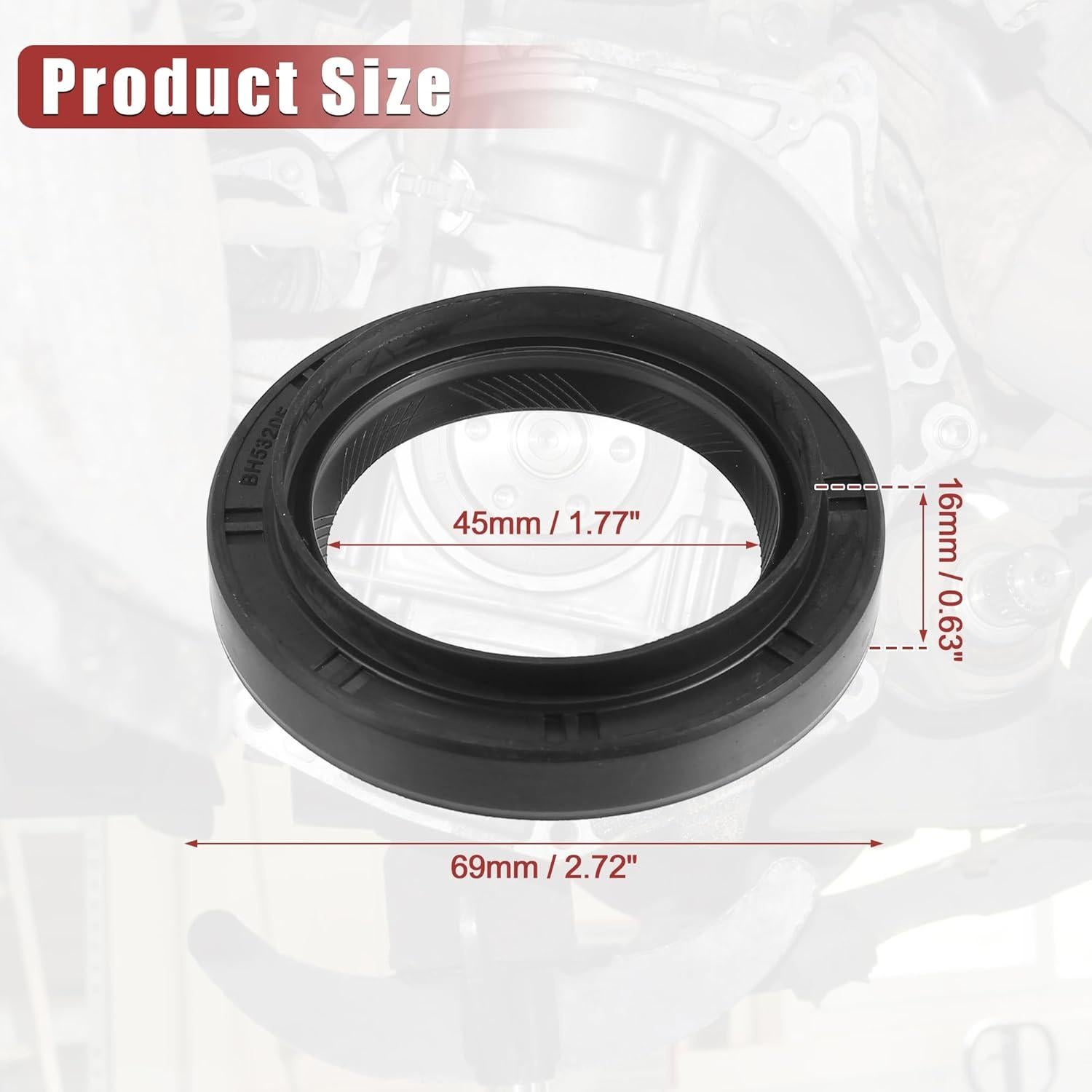 Sello de Aceite del Cigüeñal uxcell para Toyota y Lexus - 2 Pcs