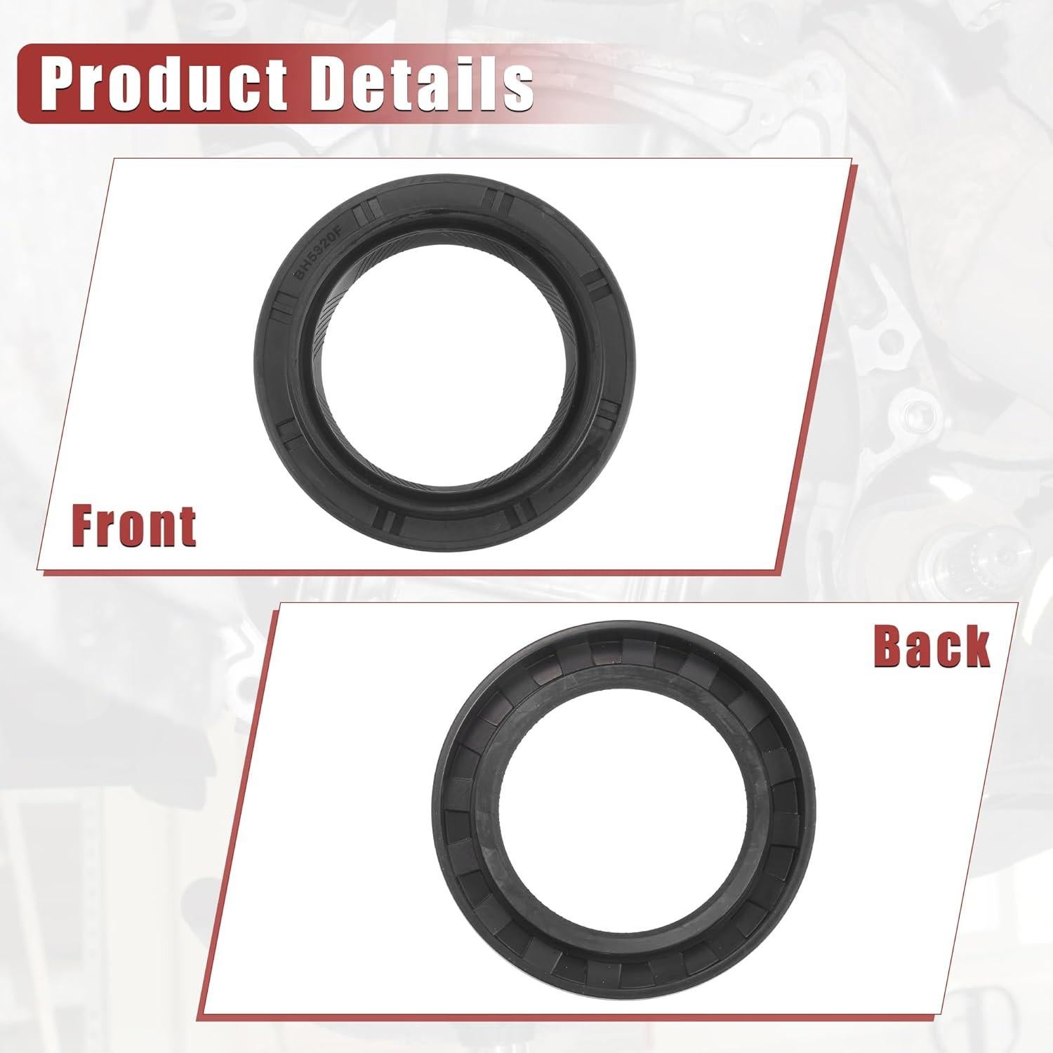 Sello de Aceite del Cigüeñal uxcell para Toyota y Lexus - 2 Pcs