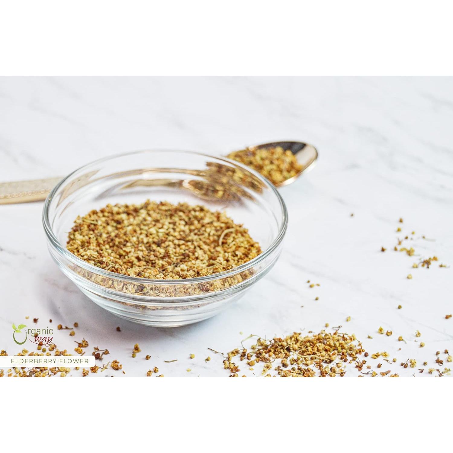 Flor de saúco seca orgánica 227 g - Organic Way - Vegano