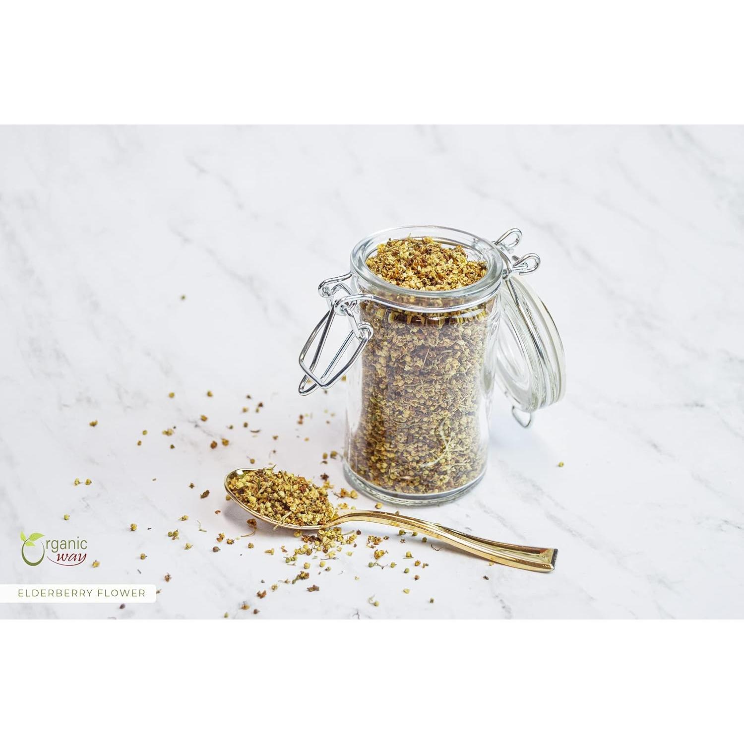 Flor de saúco seca orgánica 227 g - Organic Way - Vegano