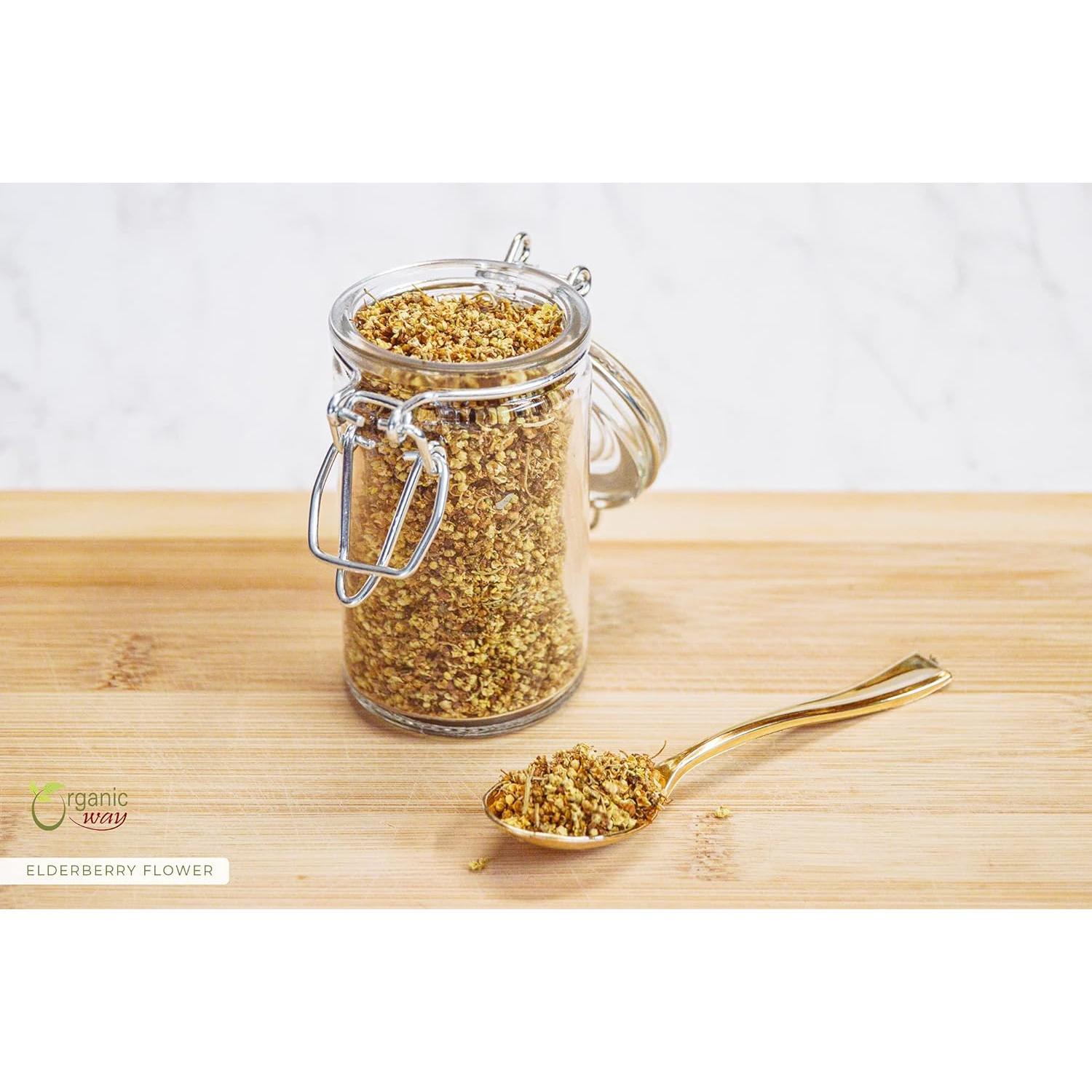 Flor de saúco seca orgánica 227 g - Organic Way - Vegano