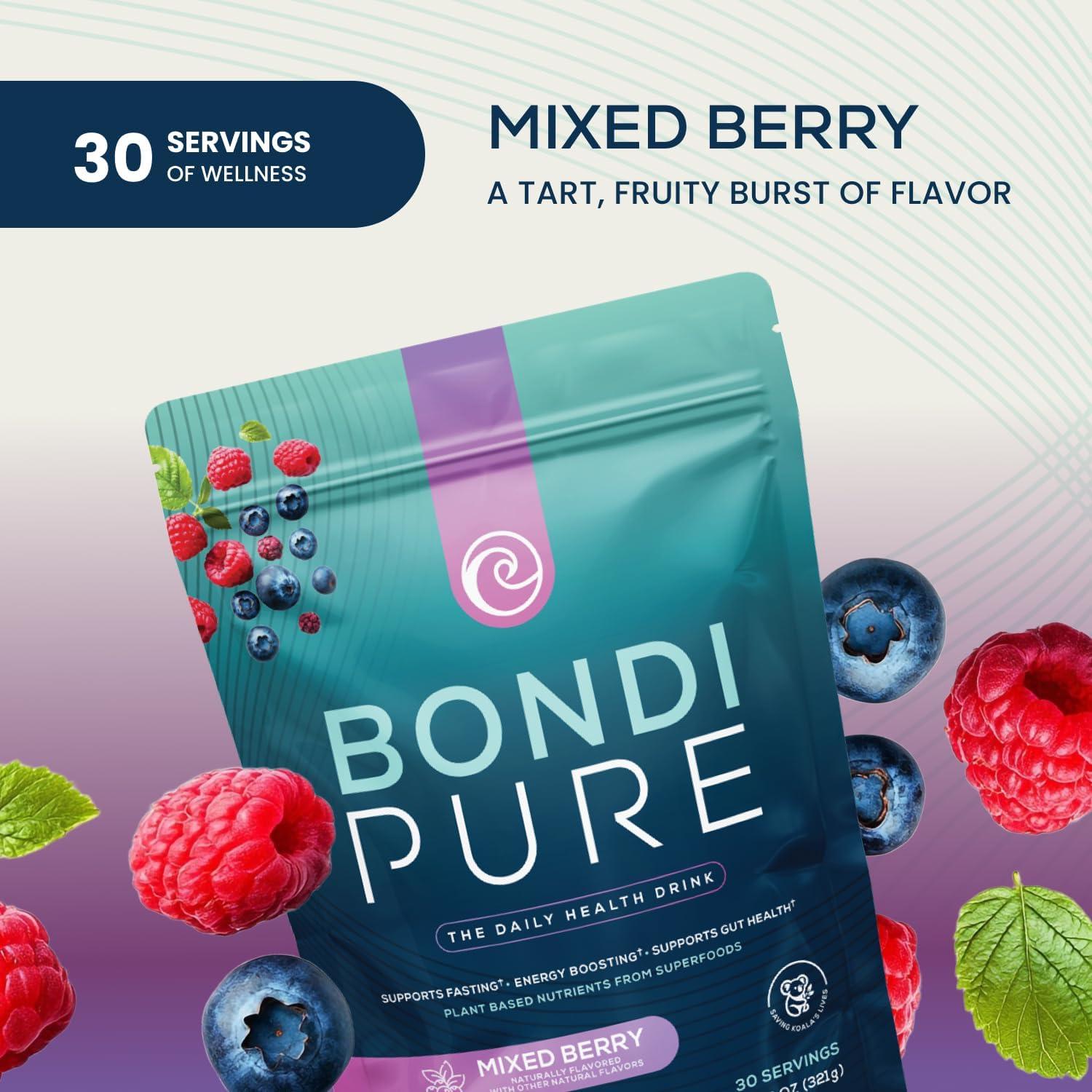 Bondi Pure Bebida Desintoxicante Baya 330g - 30 Porciones