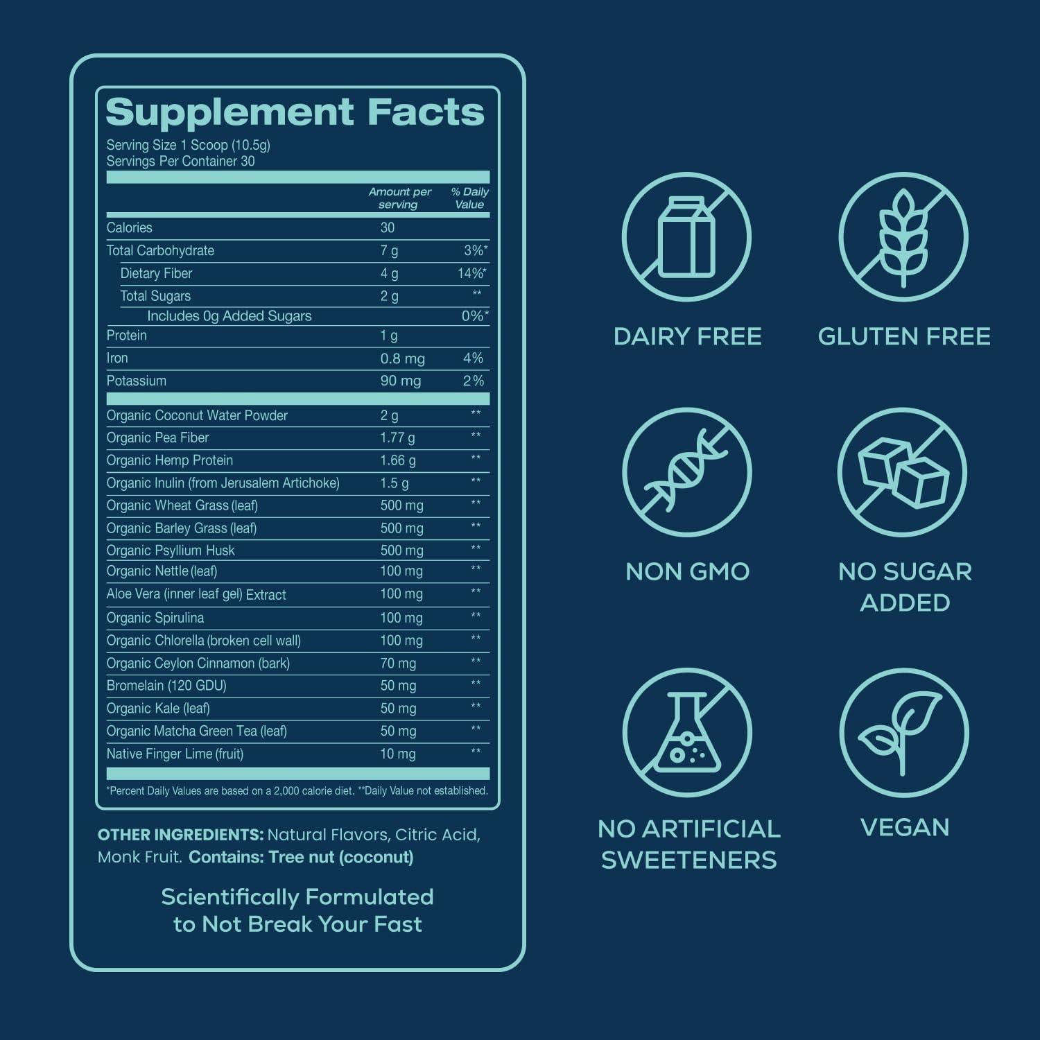 Bondi Pure Bebida Desintoxicante Baya 330g - 30 Porciones