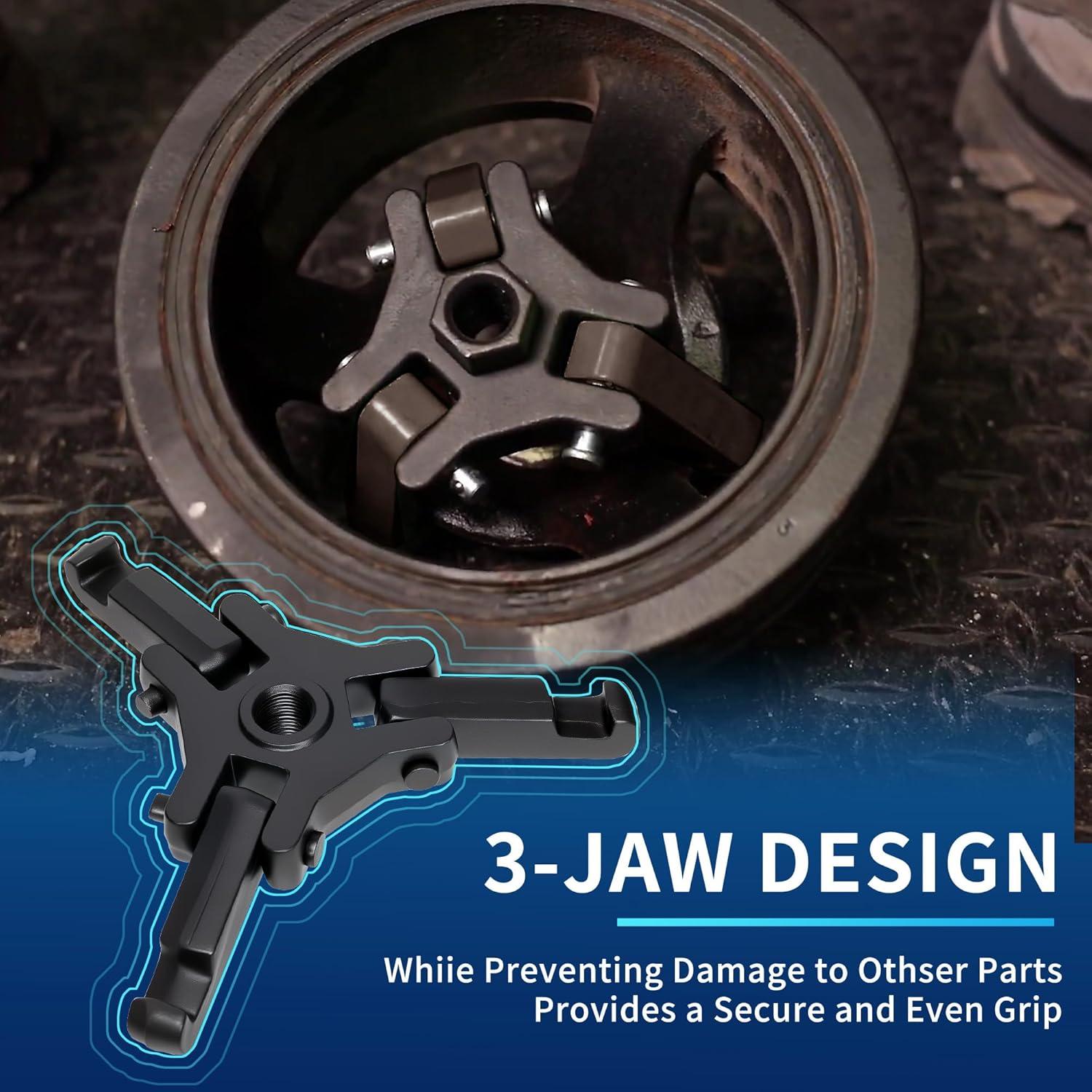 Extractor de Polea de Amortiguador Armónico GEAROLL 3 Garras