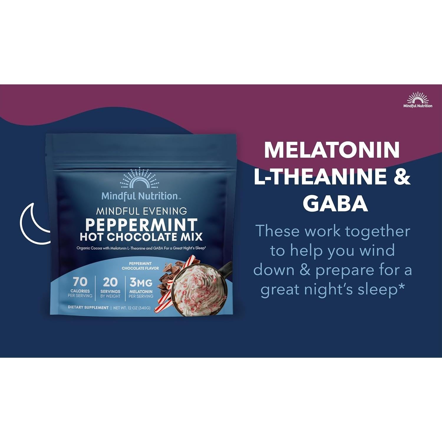 Cacao Nocturno de Menta Nutrición Consciente 340g - Sueño Calmado