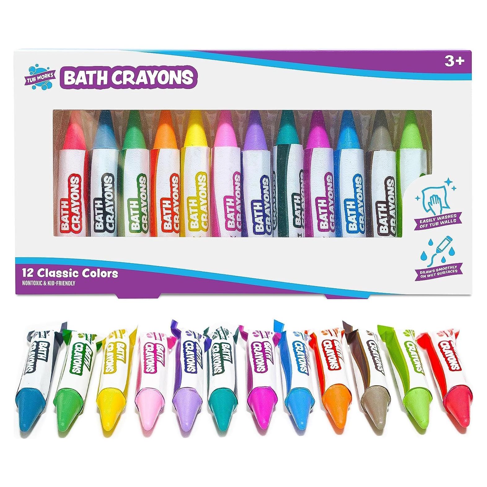 Crayones de Baño Tub Works 12 Colores No Tóxicos