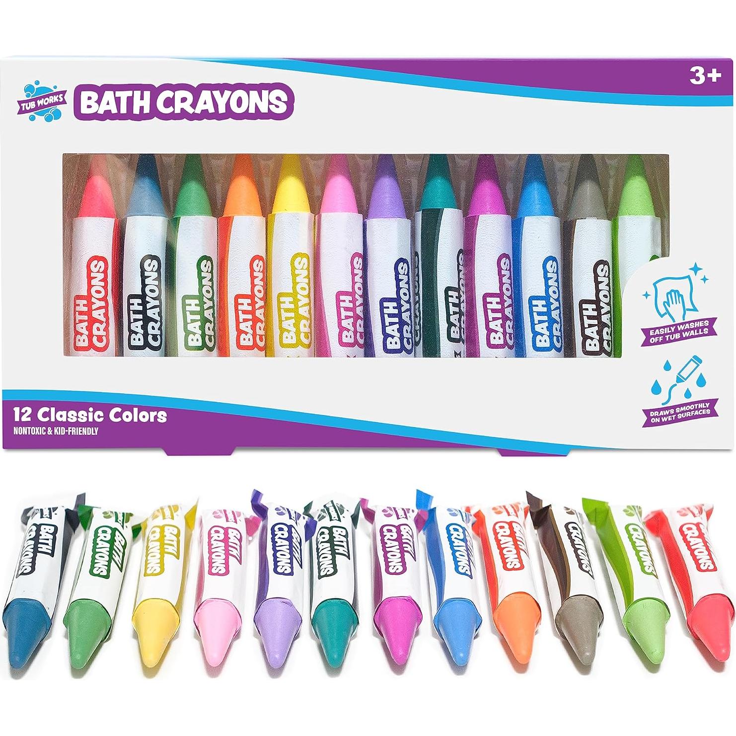 Crayones de Baño Tub Works 12 Colores No Tóxicos