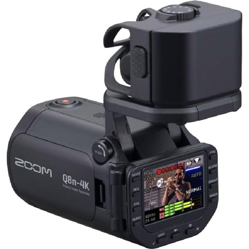 Grabadora de Video Zoom Q8n-4K 4K UHD con Micrófonos