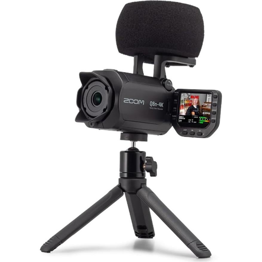 Grabadora de Video Zoom Q8n-4K 4K UHD con Micrófonos