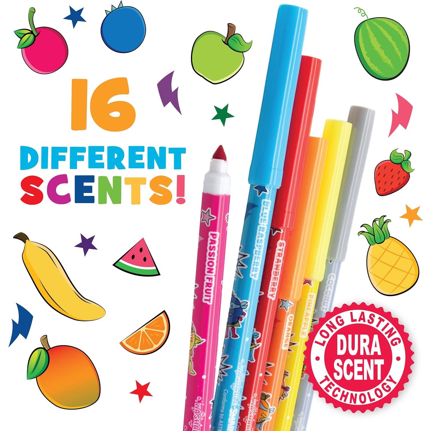 Smarkers Scentco 16 Marcadores Aromatizados Lavables