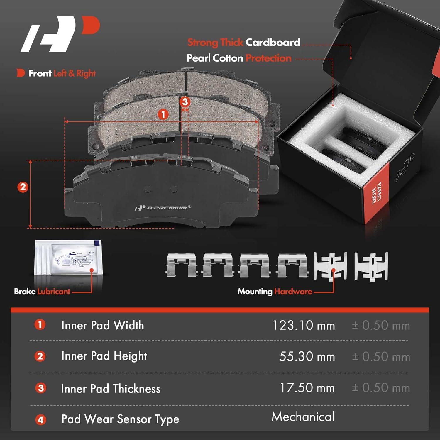 Discos de Freno Perforados y Ranurados A-Premium + Pastillas Cerámicas