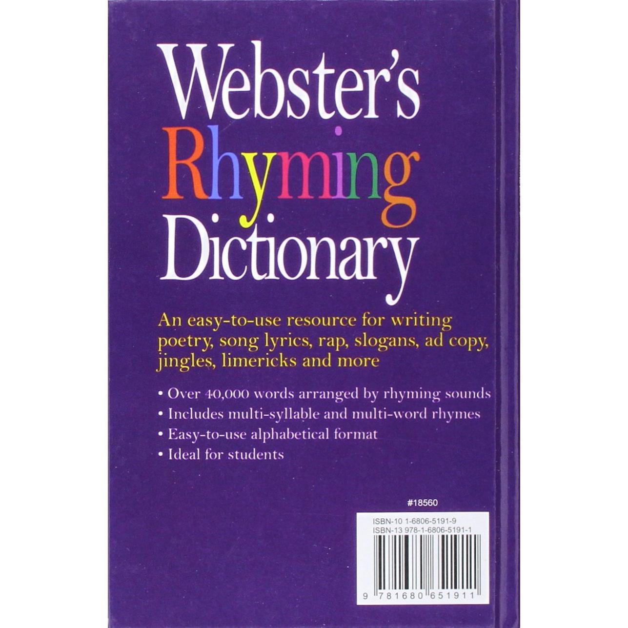 Webster's Rhyming Dictionary