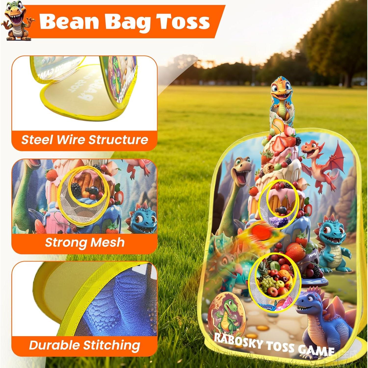 Juego de Lanzamiento de Dinosaurios RaboSky 4 en 1 50.8x71.1 cm