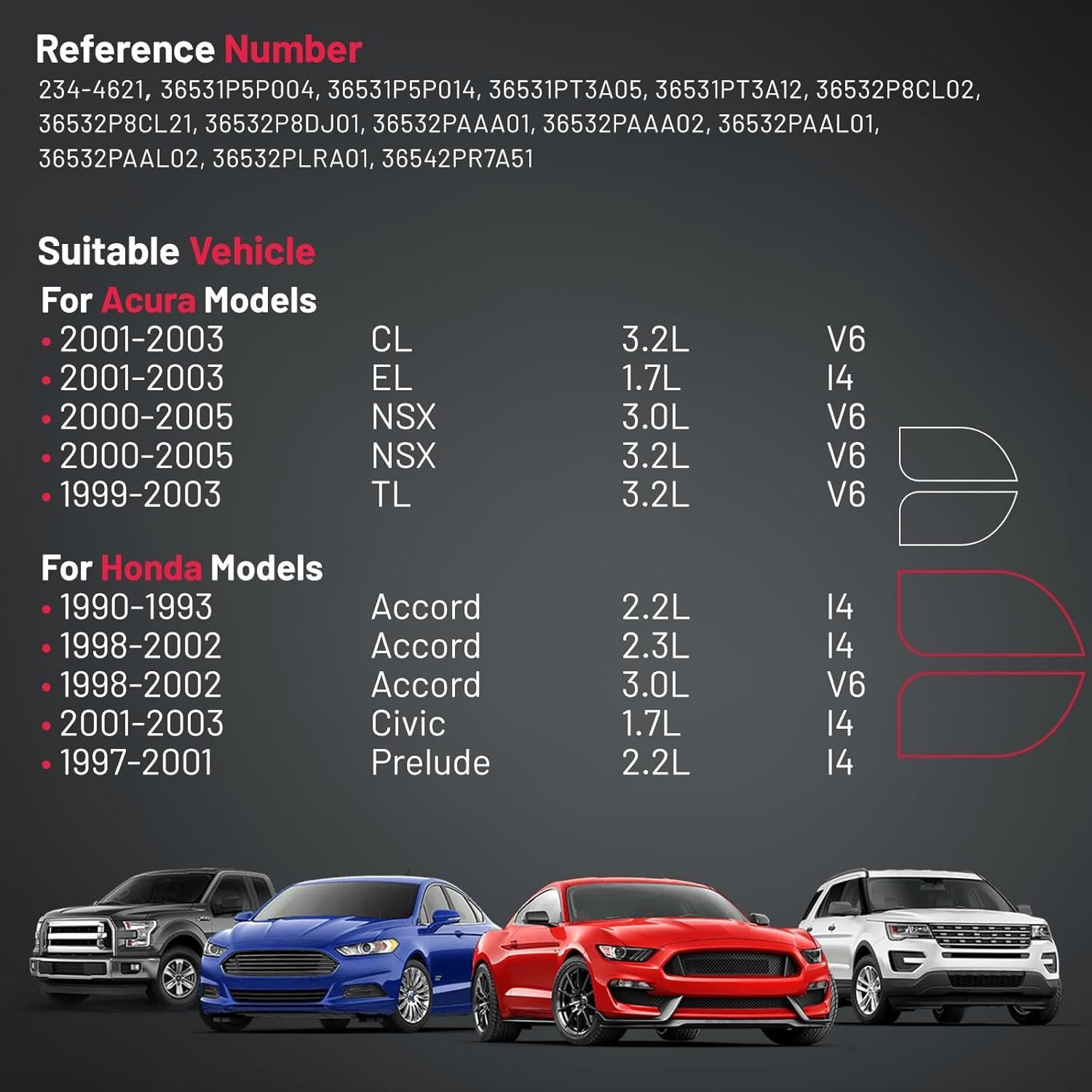 Sensor de Oxígeno BDFHYK Compatible Acura Honda 1990-2005