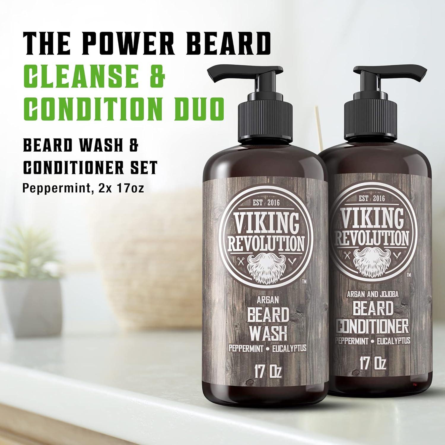 Champú y Acondicionador para Barba Viking Revolution 500ml