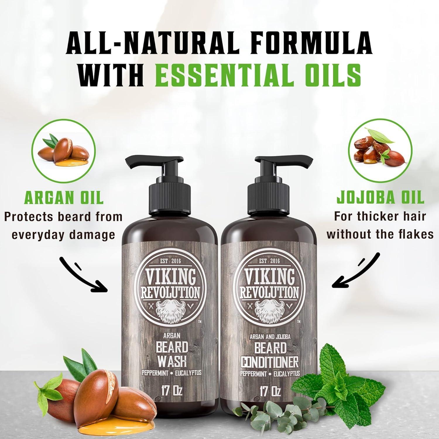 Champú y Acondicionador para Barba Viking Revolution 500ml