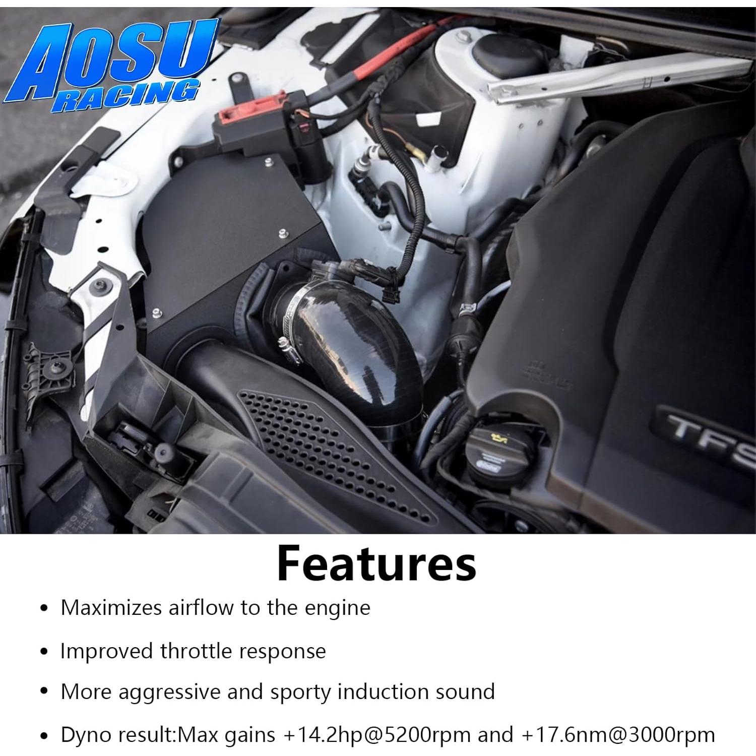 Kit de Admisión de Aire Frío Aosuracing para Audi A4 A5 B9