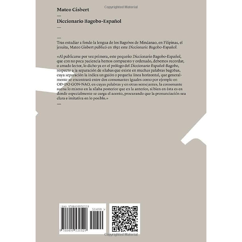 Diccionario Bagobo-Español (Historia-Lenguas) (Spanish Edition)