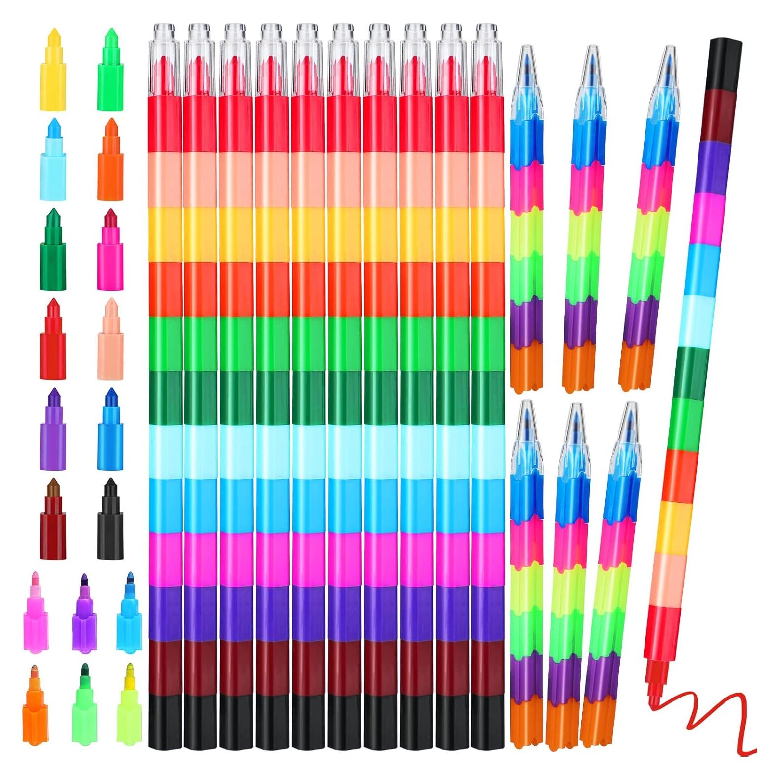 28 Crayones Apilables Eersida Multicolor para Niños