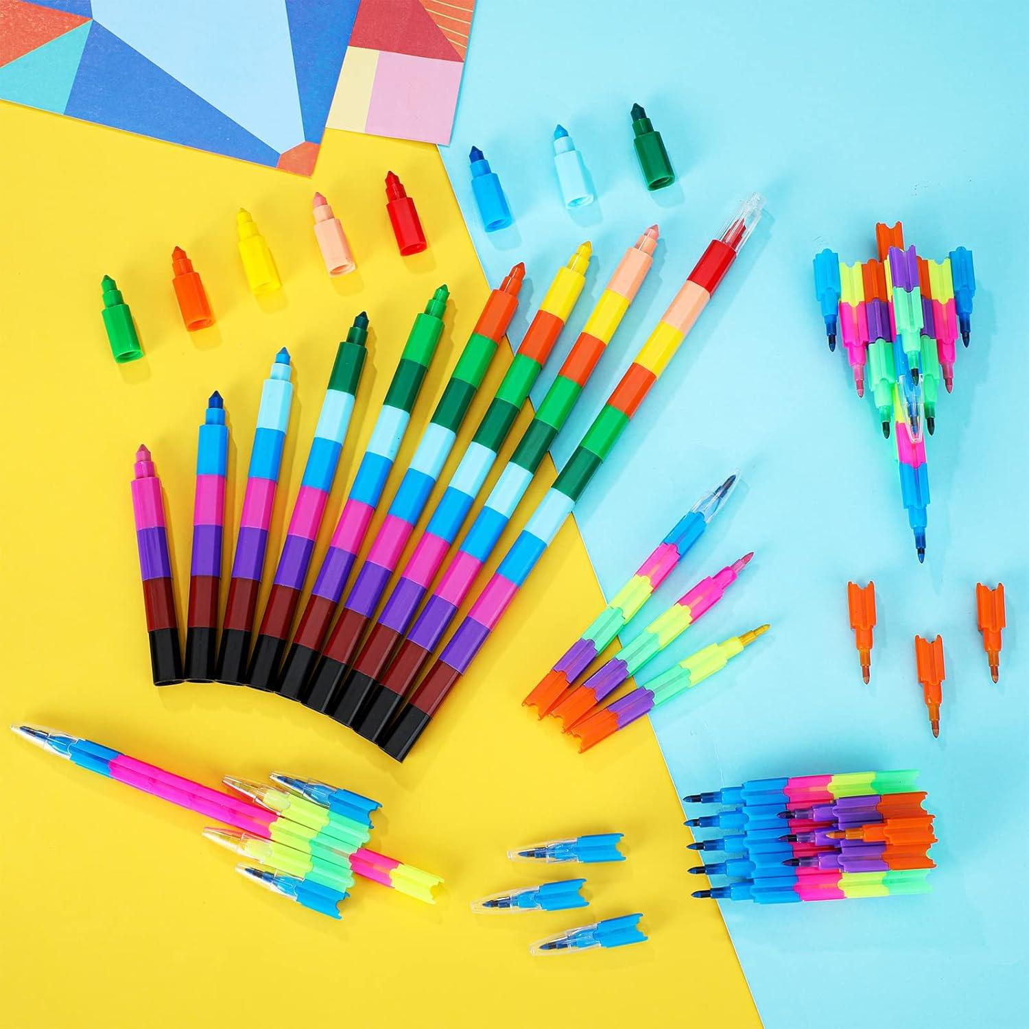 28 Crayones Apilables Eersida Multicolor para Niños