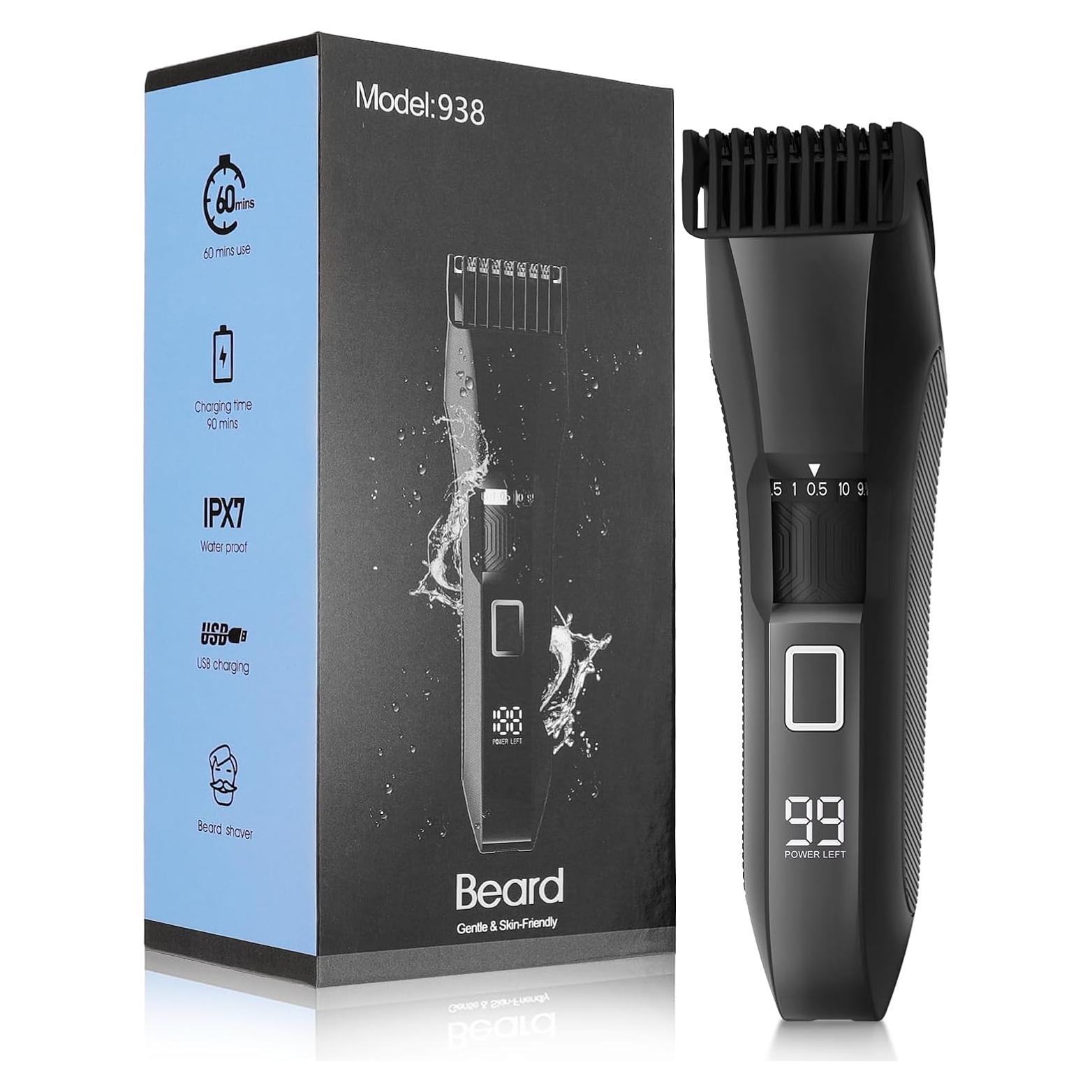 Recortadora de Barba Manscape, 20 Longitudes, Inalámbrica IPX7