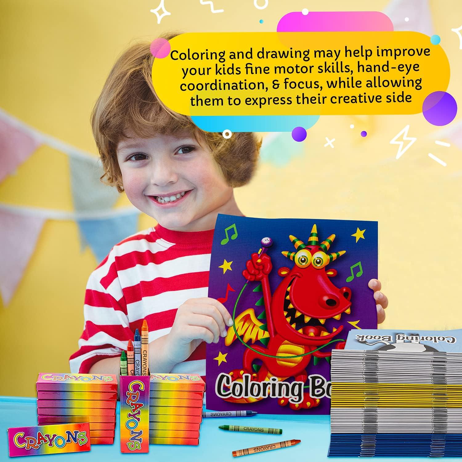 Paquete de 72 Libros para Colorear Mini Bottles N Bags