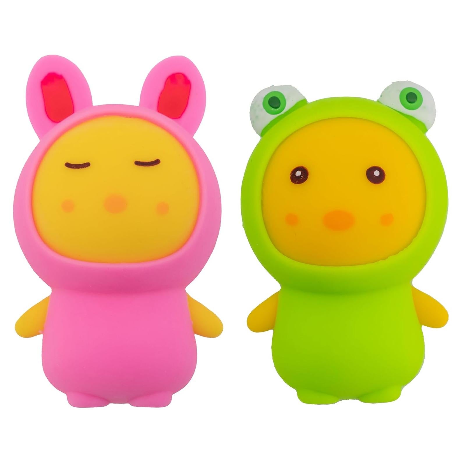 Juguete Aplastable Toysmith - Paquete de 2 Pollitos Disfrazados