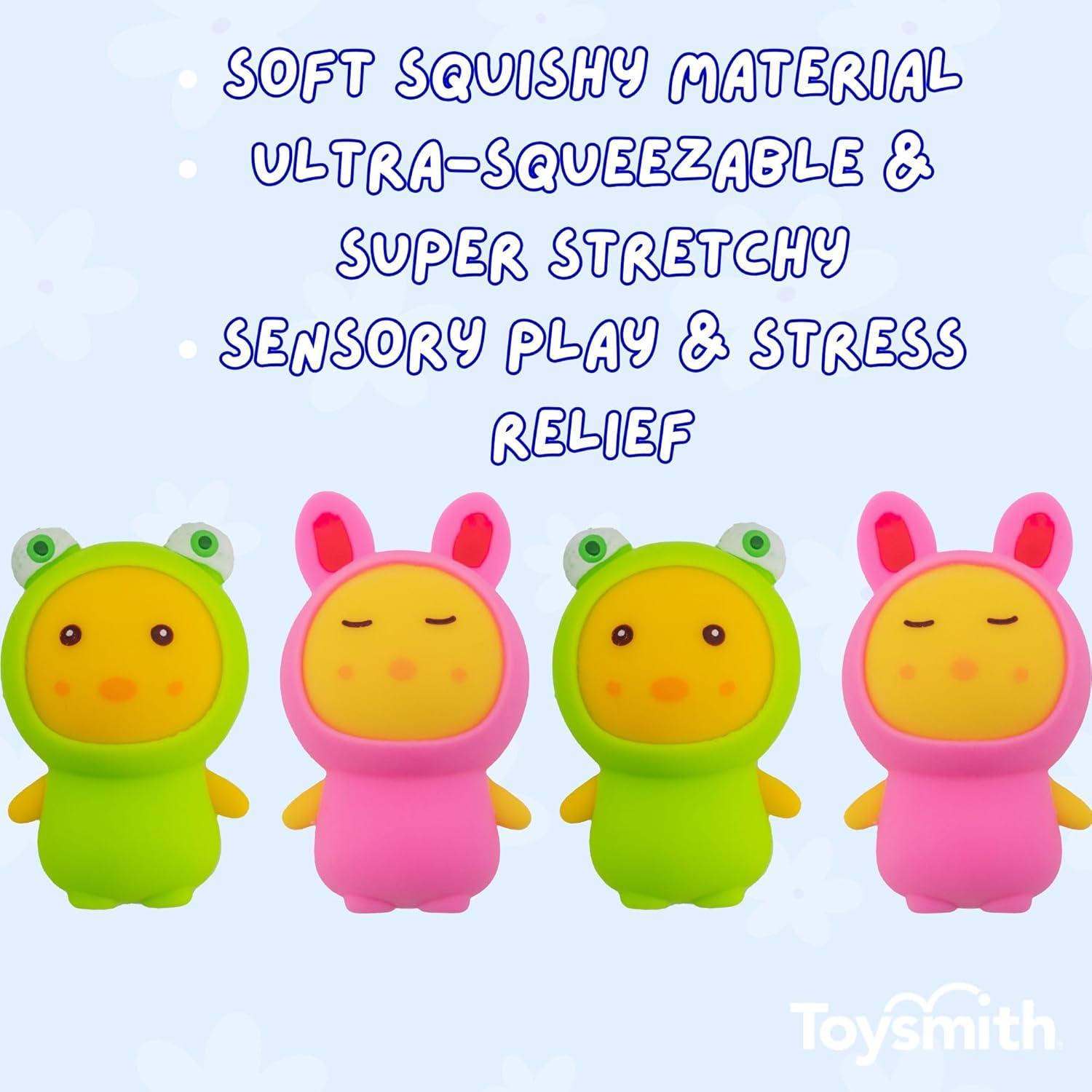 Juguete Aplastable Toysmith - Paquete de 2 Pollitos Disfrazados