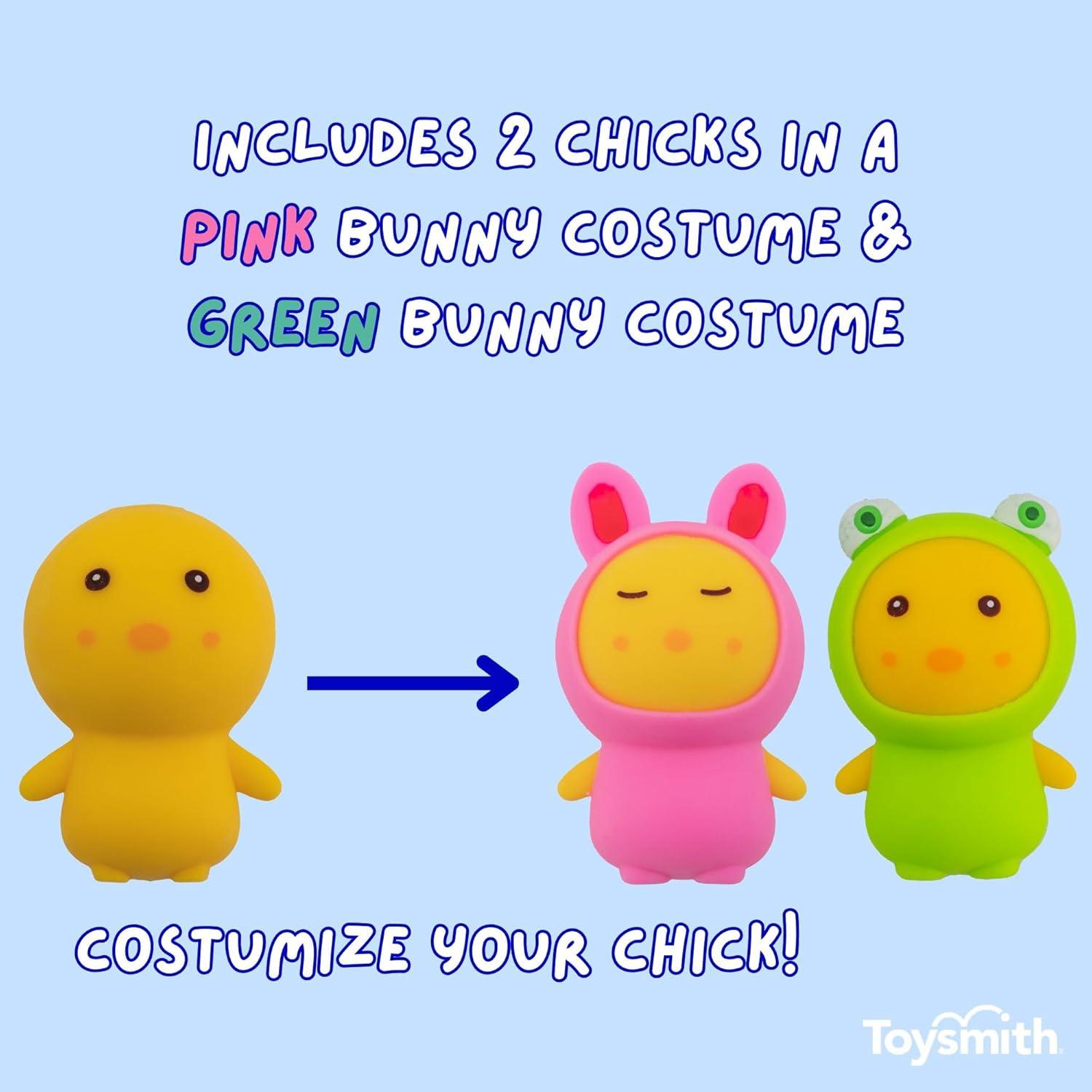 Juguete Aplastable Toysmith - Paquete de 2 Pollitos Disfrazados